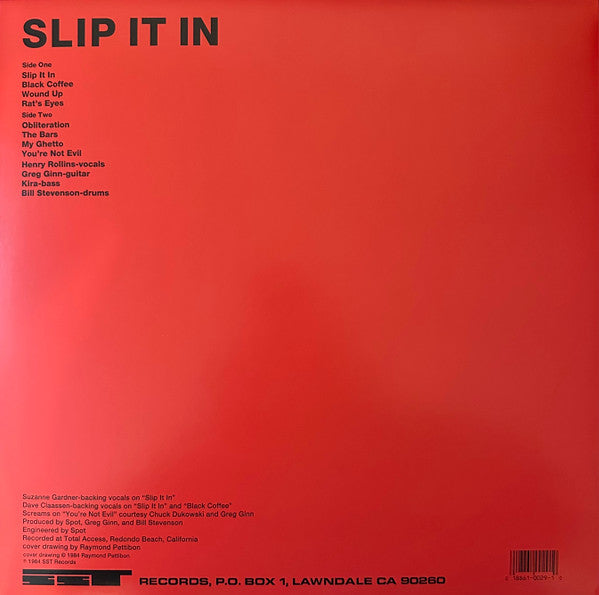 Black Flag : Slip It In (LP,Album,Reissue)