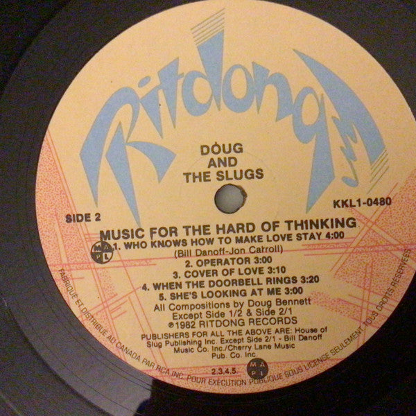 Doug And The Slugs : Music For The Hard Of Thinking (LP,Album)
