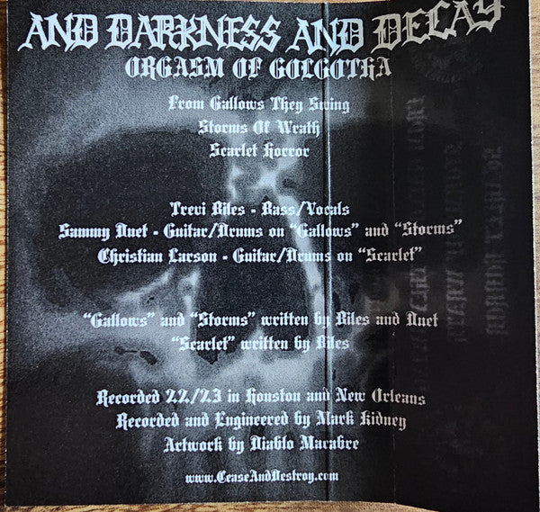 And Darkness And Decay : Orgasm Of Golgotha ()