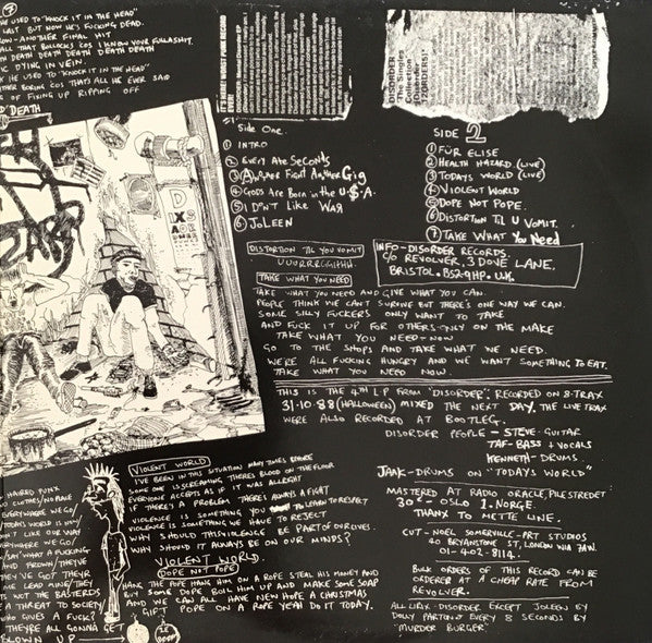 Disorder (3) : Violent World + More Noize E.P. (LP,Album,Reissue)