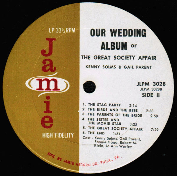 Kenny Solms And Gail Parent : Our Wedding Album Or The Great Society Affair (LP,Album,Mono)