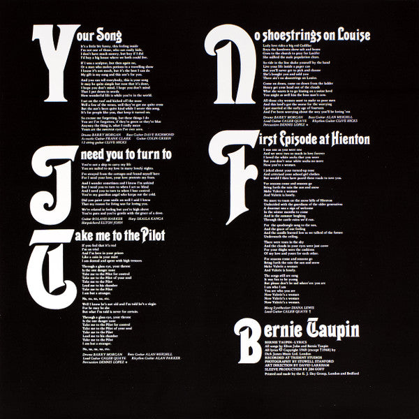 Elton John : Elton John (LP,Album,Reissue)