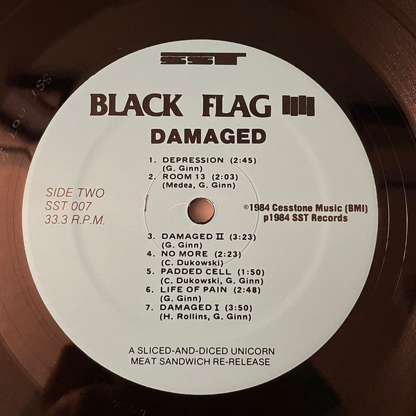 Black Flag : Damaged (LP,Album,Repress)