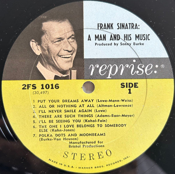 Frank Sinatra : A Man And His Music (LP,Album,Stereo)