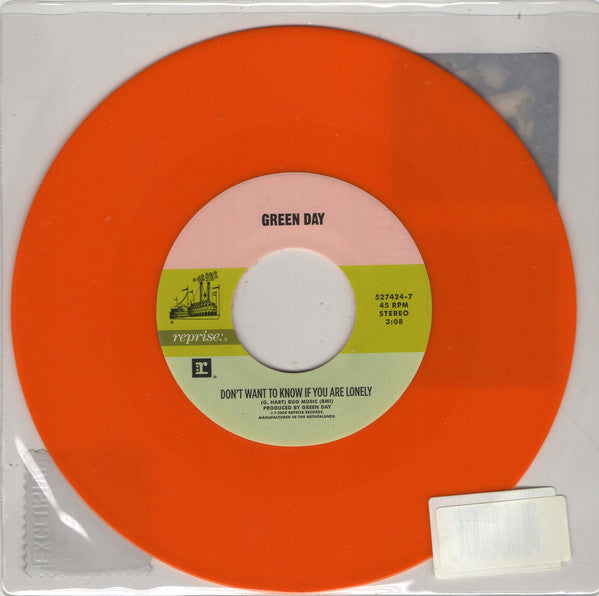 Hüsker Dü / Green Day : Don't Want To Know If You Are Lonely (7",45 RPM,Record Store Day,Single,Limited Edition)