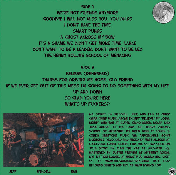 Subjunctives, The : Let's Try This Again (LP,Album,Misprint,Stereo)