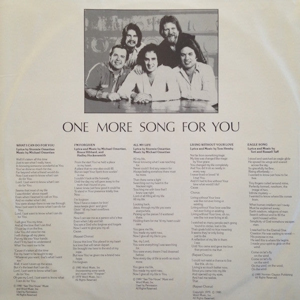 Imperials : One More Song For You (LP,Album)