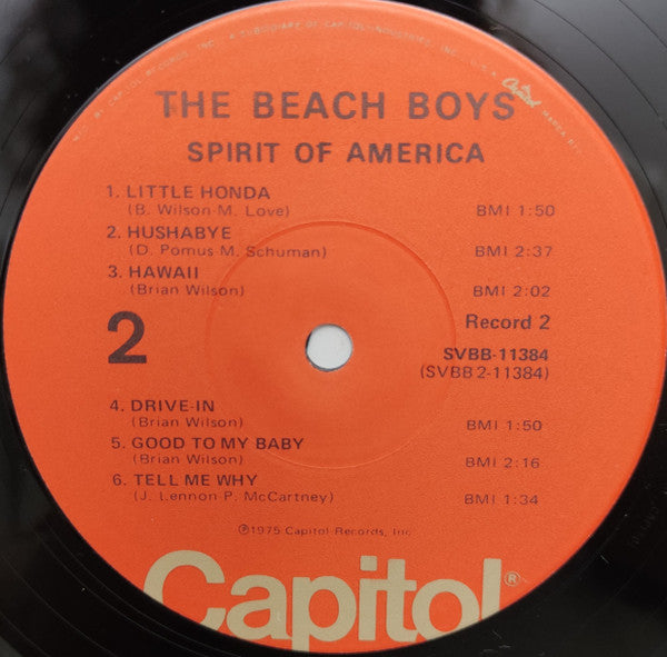 Beach Boys, The : Spirit Of America (LP,Compilation,Stereo)