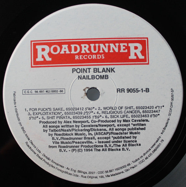 Nailbomb : Point Blank (LP,Album)