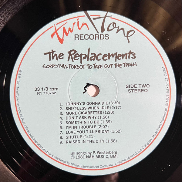 Replacements, The : Sorry Ma, Forgot To Take Out The Trash (LP,Album,Reissue,Stereo)