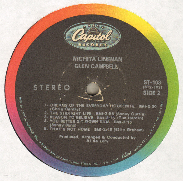Glen Campbell : Wichita Lineman (LP,Album,Reissue)
