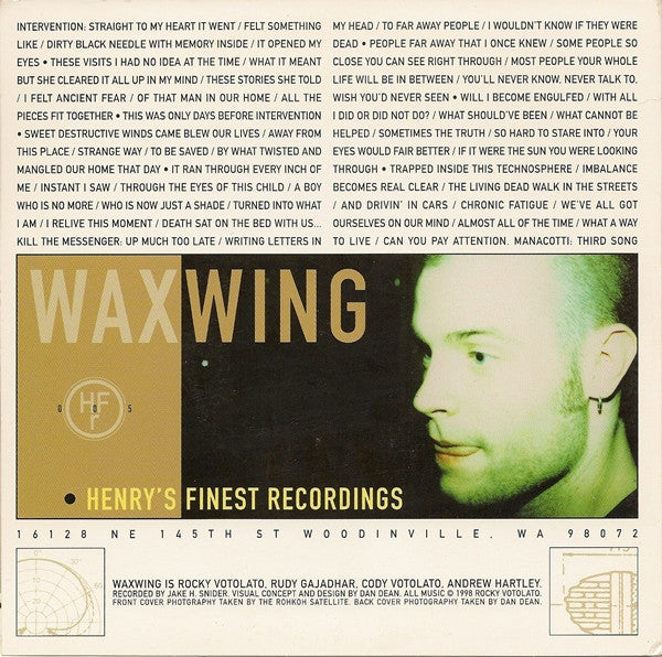 Waxwing : Intervention (7",45 RPM,33 ⅓ RPM)