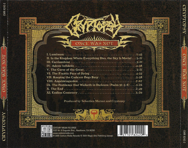 Cryptopsy : Once Was Not (Album)
