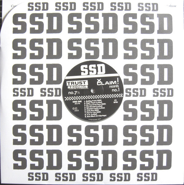 SSD : The Kids Will Have Their Say (12",45 RPM,Album,Limited Edition,Reissue,Remastered,Repress)
