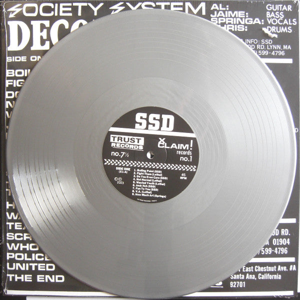 SSD : The Kids Will Have Their Say (12",45 RPM,Album,Limited Edition,Reissue,Remastered,Repress)