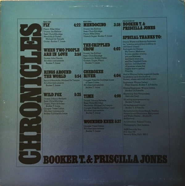 Booker T. Jones & Priscilla Jones : Chronicles (LP,Album)