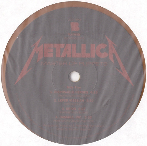 Metallica : Master Of Puppets (LP,Album,Limited Edition,Reissue,Remastered)