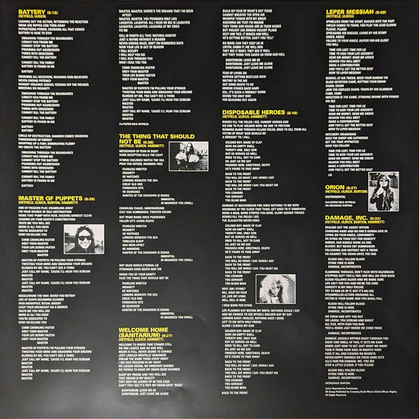 Metallica : Master Of Puppets (LP,Album,Limited Edition,Reissue,Remastered)