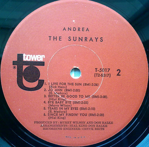 Sunrays, The : Andrea (LP,Album,Mono)
