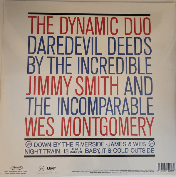 Jimmy Smith & Wes Montgomery : Jimmy & Wes (The Dynamic Duo) (LP,Album,Stereo)