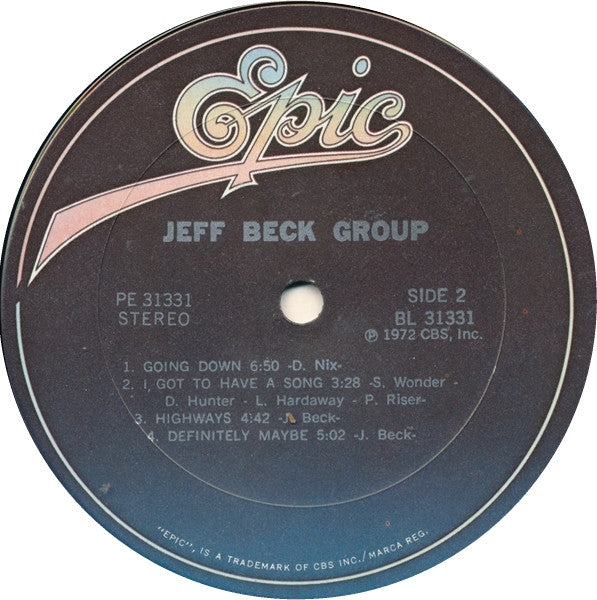 Jeff Beck Group : Jeff Beck Group (LP,Album,Reissue)