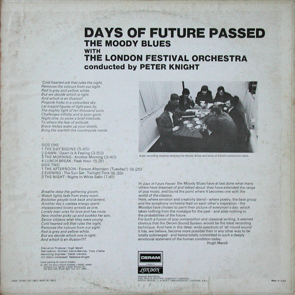 Moody Blues, The : Days Of Future Passed (LP,Album,Stereo)