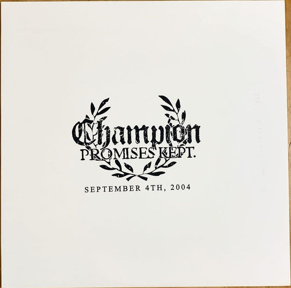 Champion (3) : Promises Kept (LP,Album)