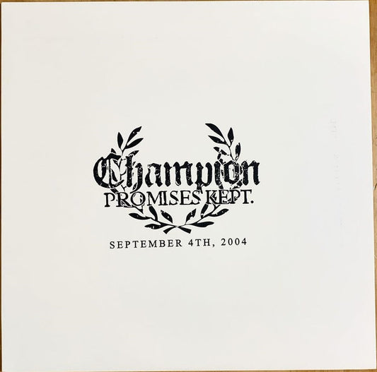 Champion (3) : Promises Kept (LP,Album)
