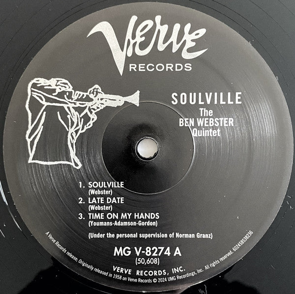 Ben Webster Quintet, The : Soulville (LP,Album,Reissue,Mono)