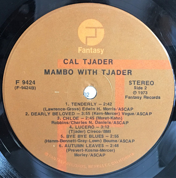 Cal Tjader : Mambo With Tjader (LP,Reissue,Remastered,Stereo)
