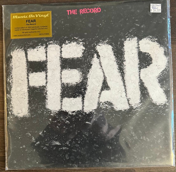Fear (3) : The Record (LP,Album,Limited Edition,Numbered,Reissue)