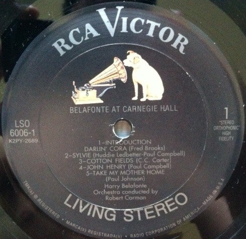 Harry Belafonte : Belafonte At Carnegie Hall: The Complete Concert (LP,Reissue,Stereo)