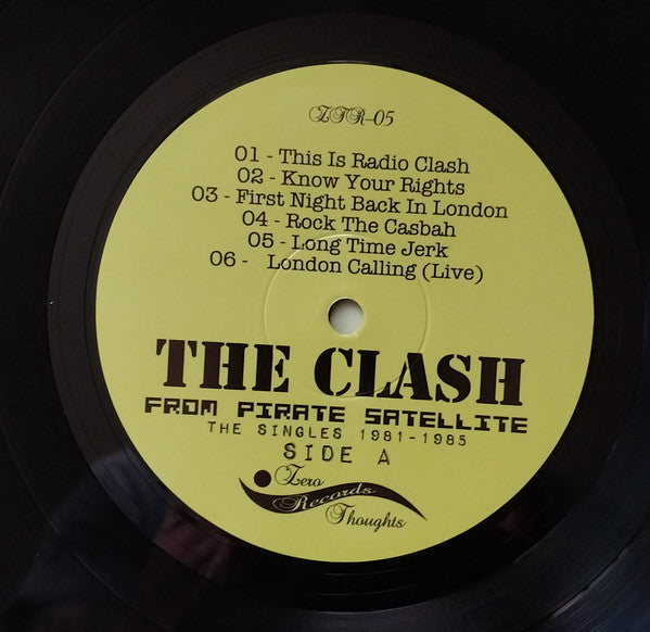 Clash, The : From Pirate Satellite: The Singles 1981-1985 (LP,Compilation,Unofficial Release)