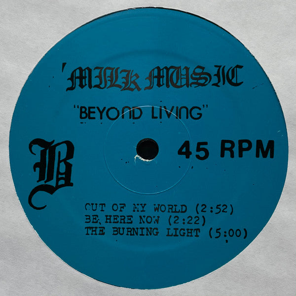 Milk Music : Beyond Living (12",45 RPM,EP,Repress)