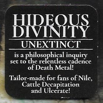 Hideous Divinity : Unextinct (Album)