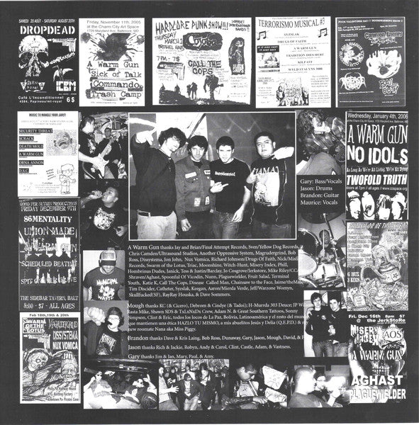 A Warm Gun : Panic In The Face Of Time (LP,45 RPM)