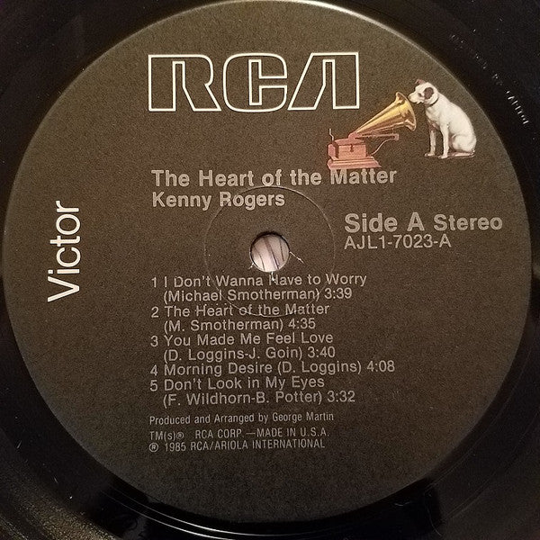 Kenny Rogers : The Heart Of The Matter (LP,Album,Stereo)