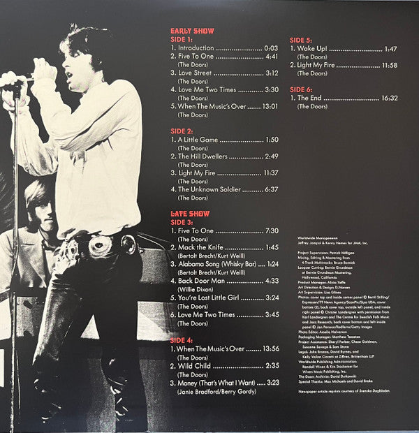 Doors, The : Live At Konserthuset, Stockholm, September 20th, 1968 (LP,Album,Record Store Day,Limited Edition,Numbered)