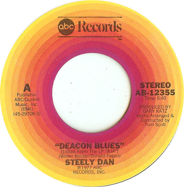 Steely Dan : Deacon Blues (7",Single,45 RPM)