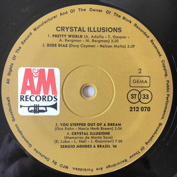 Sérgio Mendes & Brasil '66 : Crystal Illusions (LP,Album,Stereo)