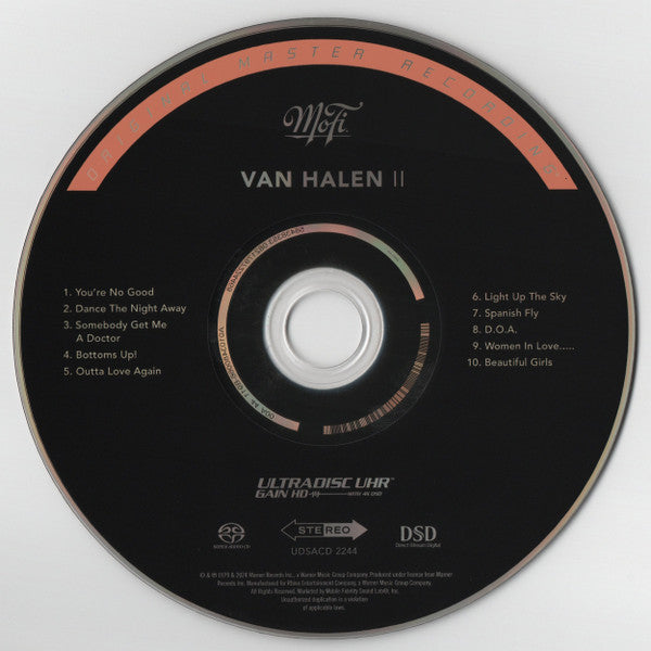 Van Halen : Van Halen II (Hybrid,Stereo,Album,Numbered,Reissue,Remastered,Special Edition)