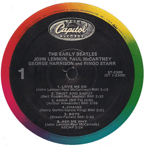 Beatles, The : The Early Beatles (LP,Album,Compilation,Reissue,Stereo)