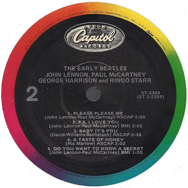 Beatles, The : The Early Beatles (LP,Album,Compilation,Reissue,Stereo)