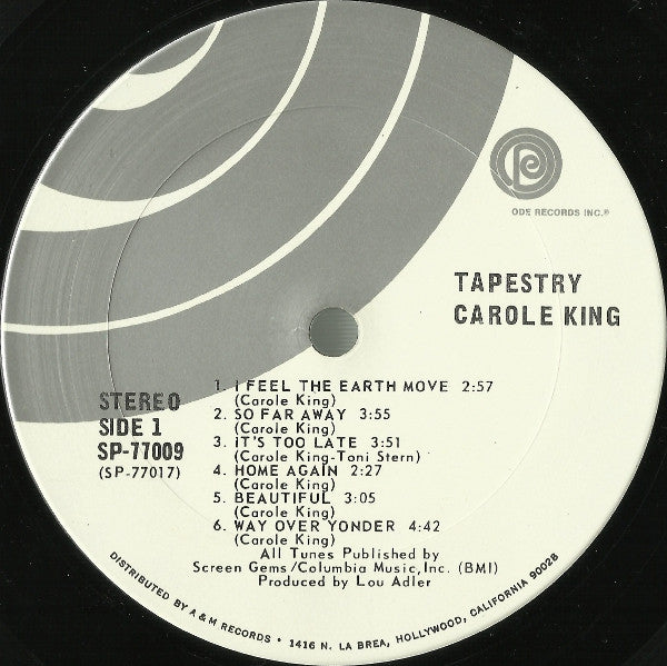 Carole King : Tapestry (LP,Album)