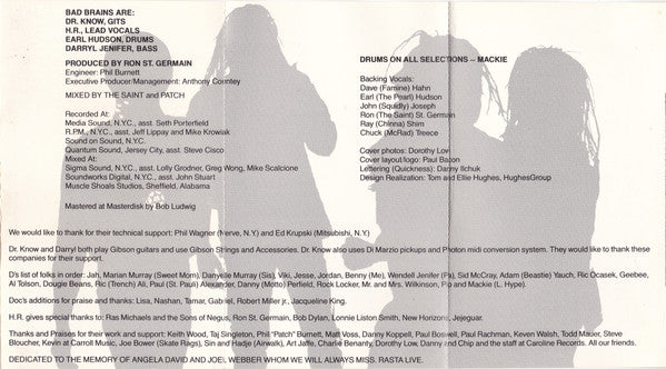 Bad Brains : Quickness (Album)