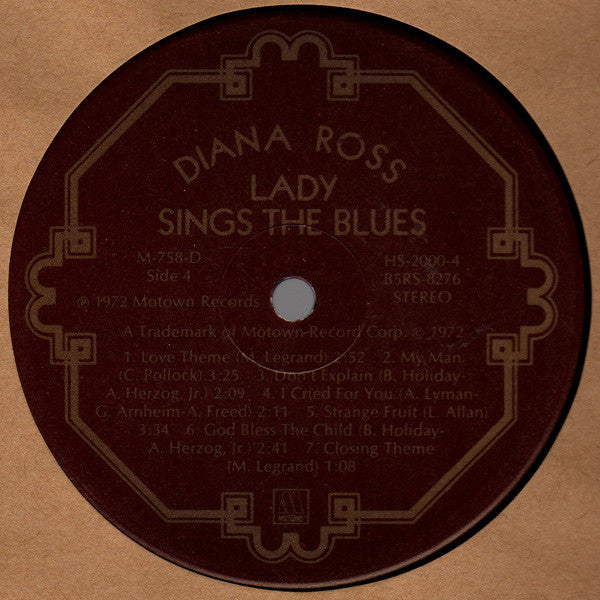 Diana Ross : Lady Sings The Blues (Original Motion Picture Soundtrack) (LP,Album)