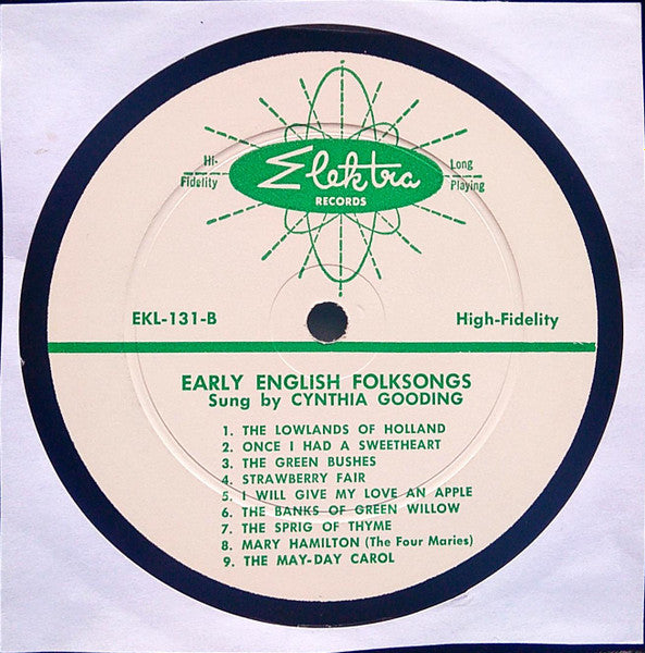 Cynthia Gooding : Queen Of Hearts (Early English Folksongs Sung By Cynthia Gooding) (LP,Reissue)