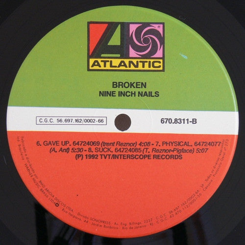 Nine Inch Nails : Broken (12",33 ⅓ RPM,Mini-Album)