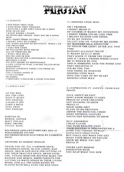 Puritan (9) : Demo (Single Sided)