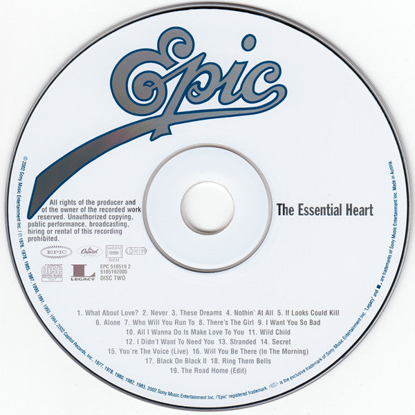 Heart : The Essential Heart (Compilation)